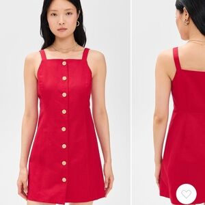 Alex Mill Scarlet Button-Down Mini Dress
